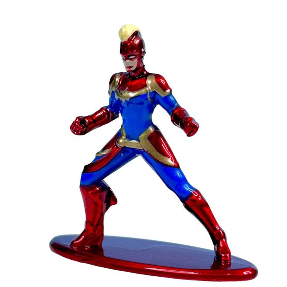 Jada Marvel Nano Metalfigs Captain Marvel Collectible Die-Cast Metal Mini Figure - Picture 3 of 4